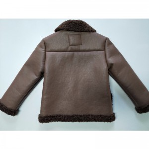 DĚTSKÁ BROWN PU BUNDA RLCPJ0001N