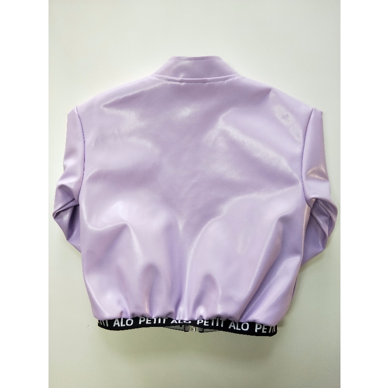 DĚTSKÁ PURPLE PU BUNDA RLCPJ0003N