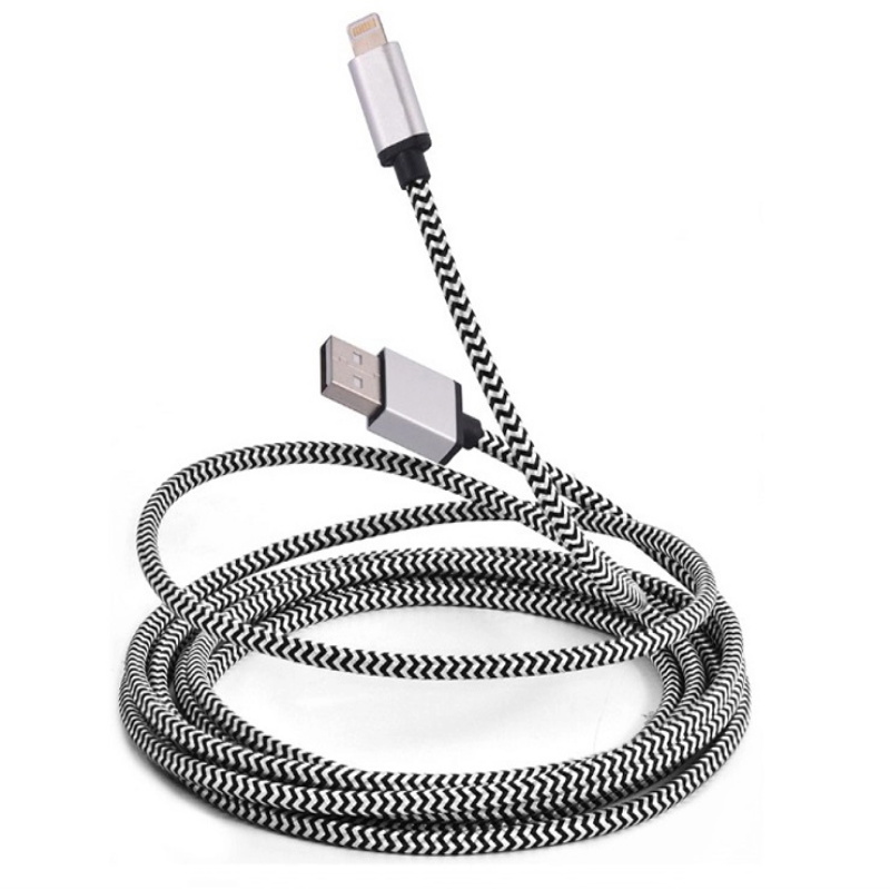 Nylonový opletený datový kabel