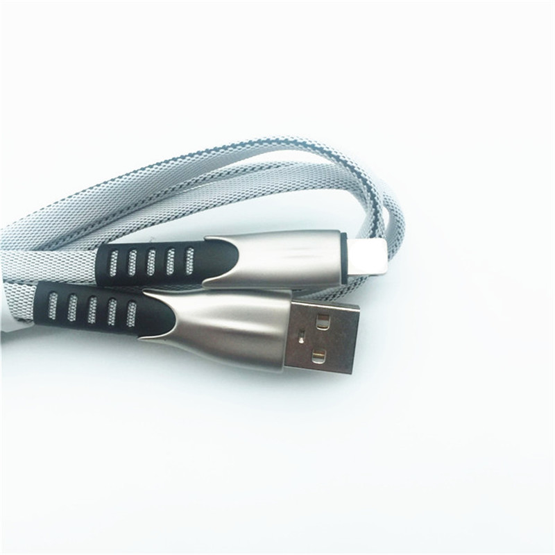 KPS-1001CB 8PIN Velkoobchodní 1m silný, rychle nabitý, USB 2.0, 8pinový nabíjecí a synchronizační kabel