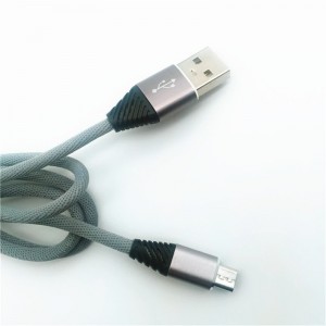 KPS-1004CB Micro Vlastní bavlněná tkaní 1m 2,2a rychle nabitý mikro usb kabel pro Android