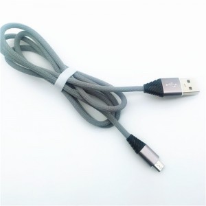 KPS-1004CB Micro Vlastní bavlněná tkaní 1m 2,2a rychle nabitý mikro usb kabel pro Android