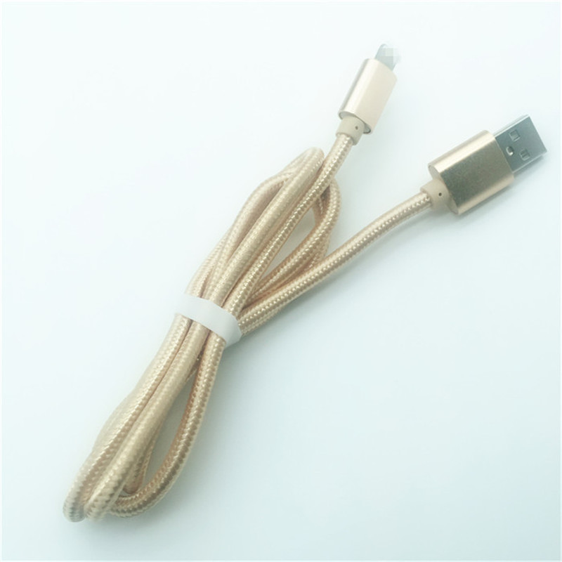 KPS-1005CB 8PIN 2M Vysoce kvalitní nylonový pletený 2A rychlý usb datový kabel pro Iphone