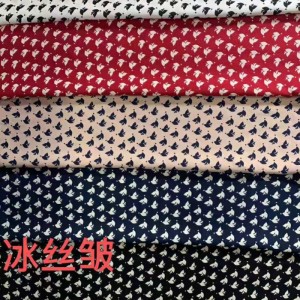 Tkané šifónové šaty na místě potištěné oblečení velkoobchod