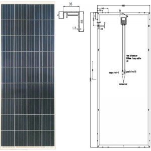 VYSOKÝ VÝKONNÝ MODUL MONOCRYSTALLINE SYP150P -170P / 5BB 36C ELL POLYCRYSTALLINE MODUL
