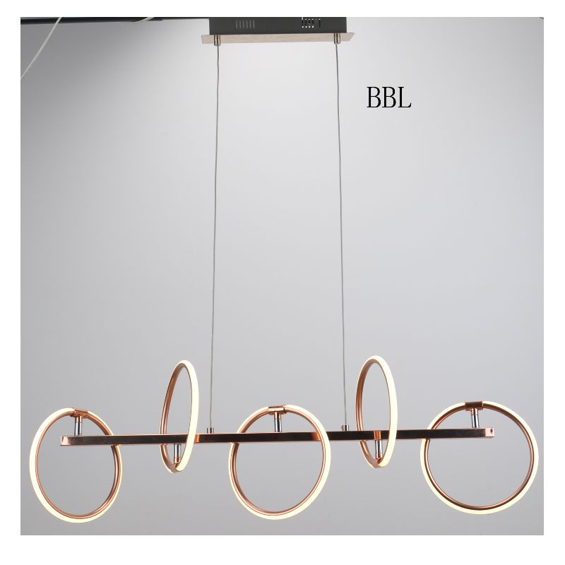 Závěsná lampa s kulatým LED pásem a funkcí nastavení