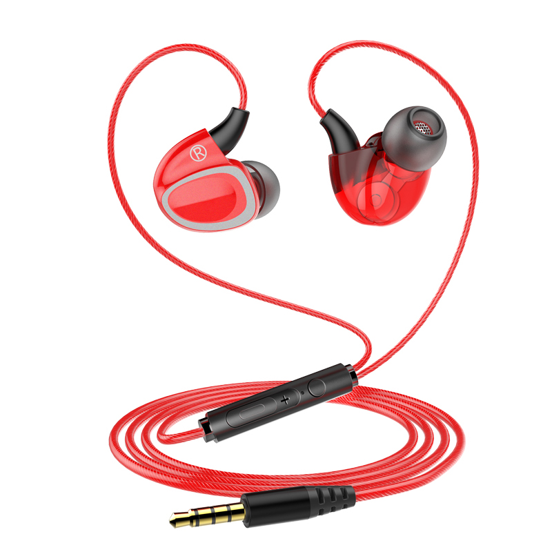 Nový Earhook Sport Deep Bass Stereo HiFi Kabelová sluchátka