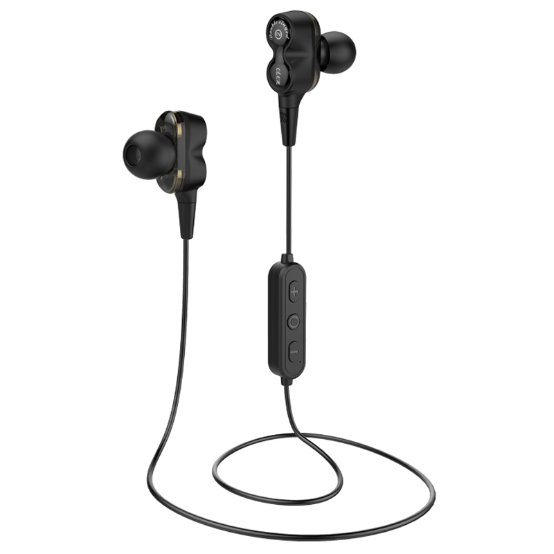 Nový duální dynamický ovladač Sport Stereo kvalita zvuku HiFi bezdrátová sluchátka Bluetooth