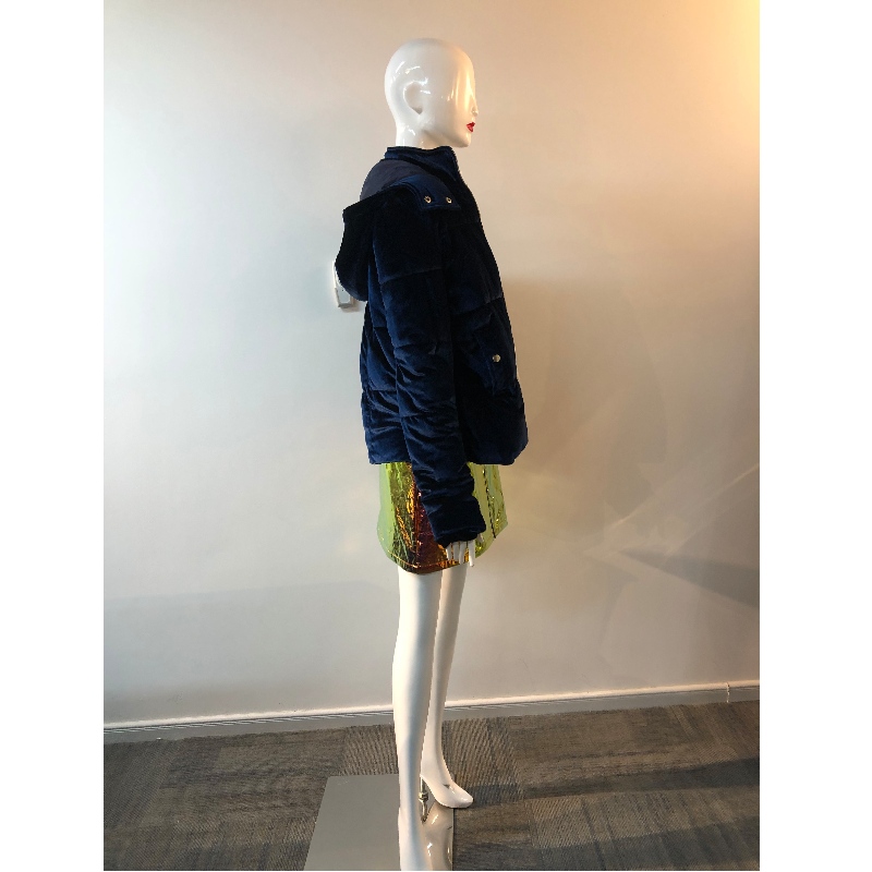 LADIES 'VELVET PUFFER COAT RLWPC0044