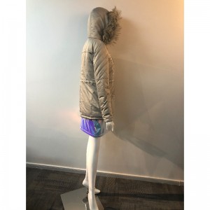 LADIES 'CHAMPAGNE HOODED COAT RLWPC0059