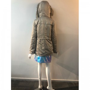 LADIES 'CHAMPAGNE HOODED COAT RLWPC0059