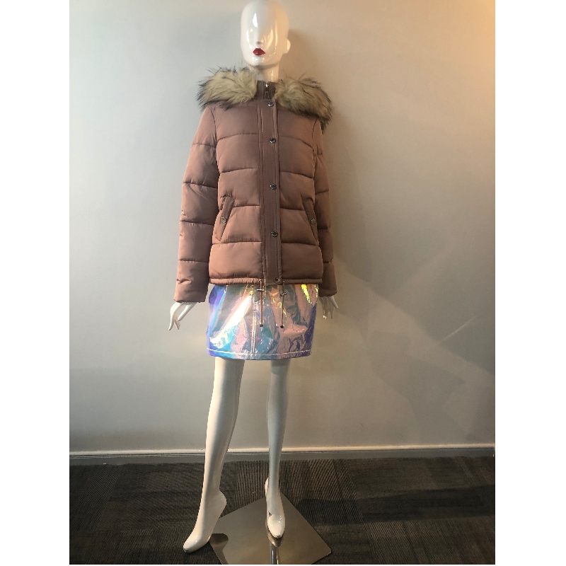 LADIES 'CHAMPAGNE HOODED COAT RLWPC0061