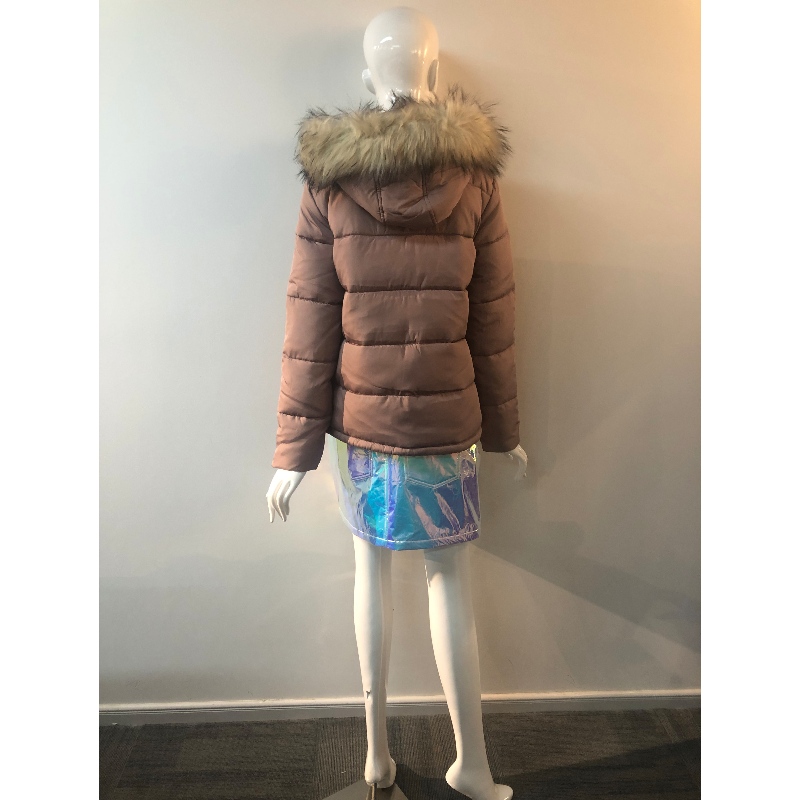 LADIES 'CHAMPAGNE HOODED COAT RLWPC0061