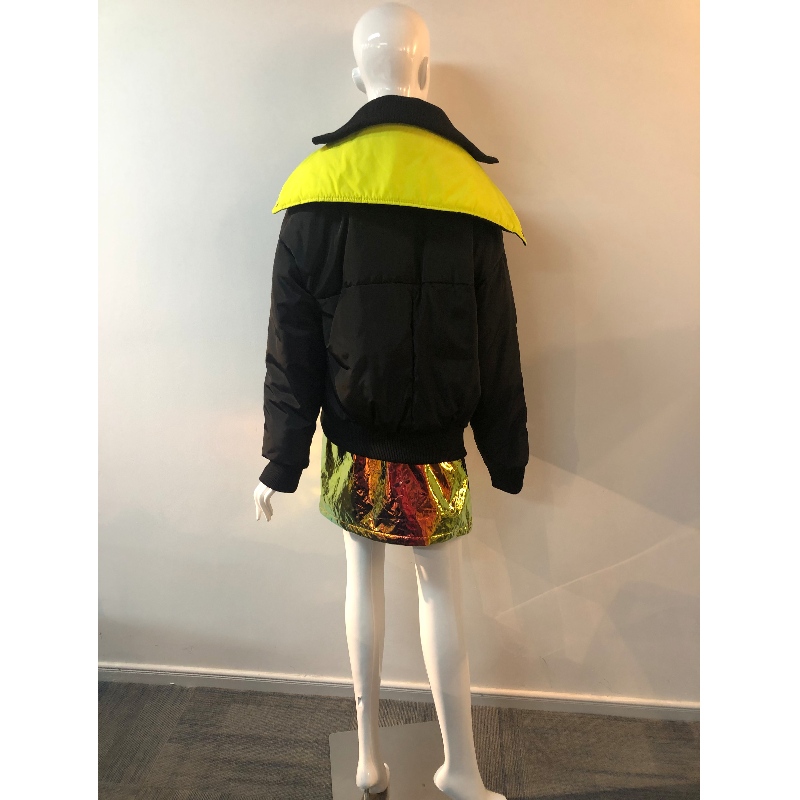 LADIES 'WIDE-COLLAR PUFFER COAT RLWPC0084