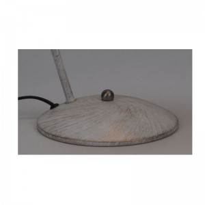 Stolní lampa s kovovým nastavením odstínu a bílé kartáčované zlato