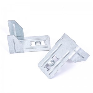 Upevňovací držák z pozinkované kovové oceli s rohovou konstrukcí