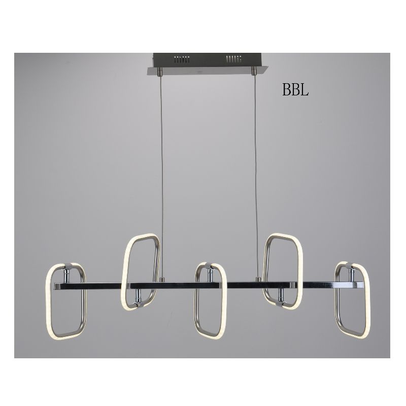 LED závěsná lampa se čtvercovým hliníkovým pásem