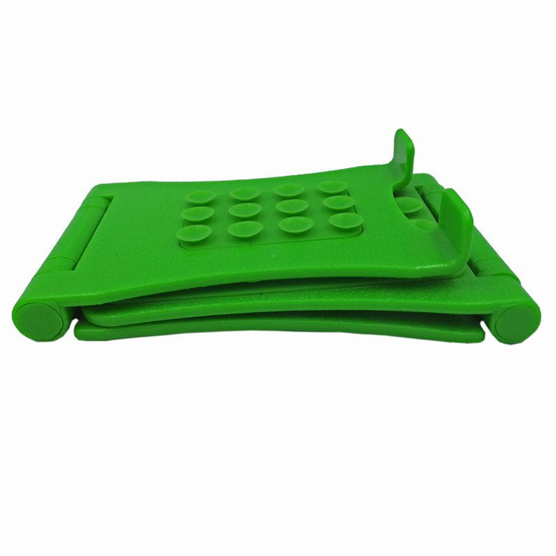 Zelený nastavitelný skládací silikonový držák na telefon