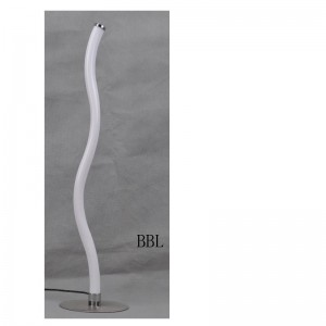 Stolní lampa LED s akrylovou trubicí ve tvaru vlny