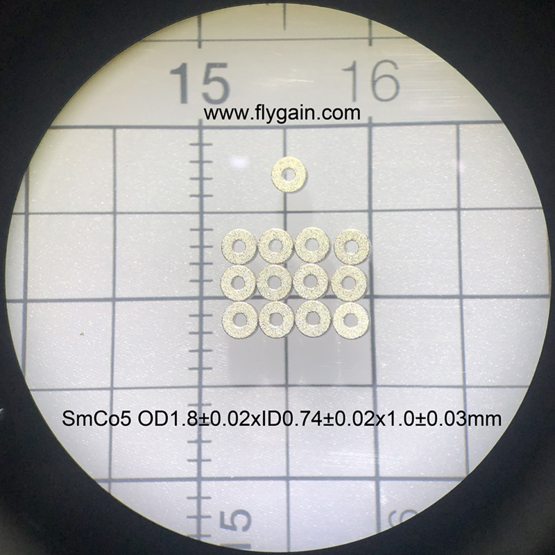 Micro Precision SmCo prstenový magnet pro mobilní motor