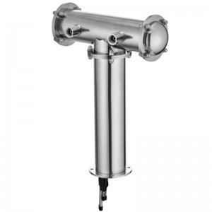 Pivní věž ve tvaru písmene T se stinnou ocelí