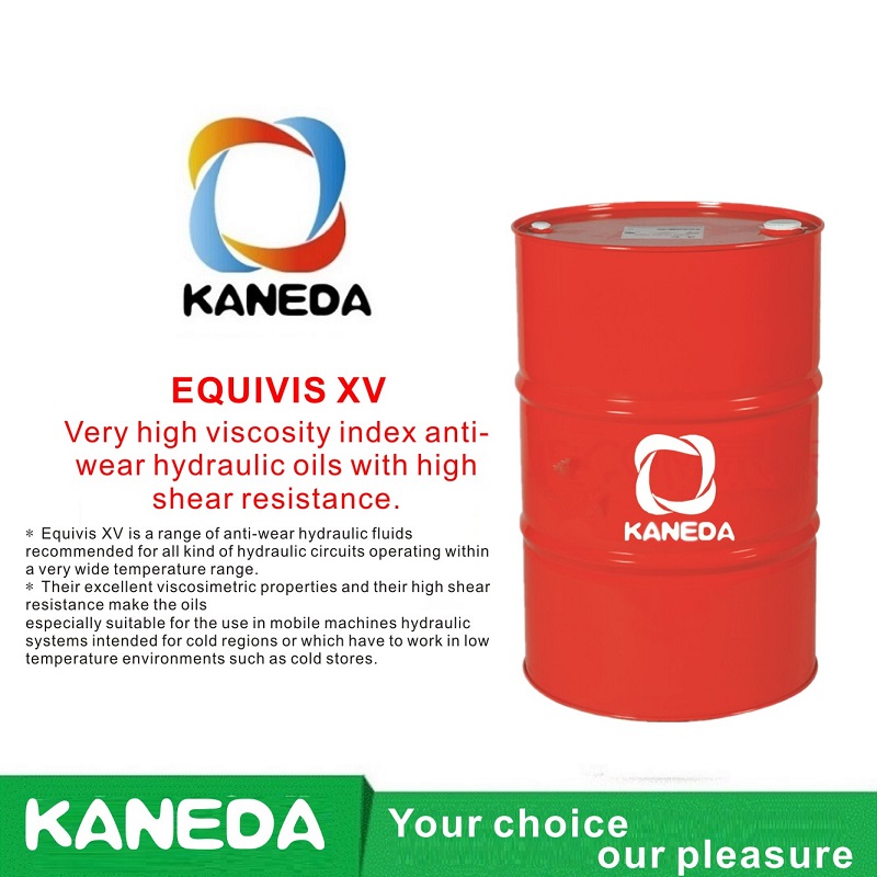 KANEDA EQUIVIS XV Hydraulické oleje odolné proti opotřebení s vysokým indexem viskozity s vysokou smykovou odolností.