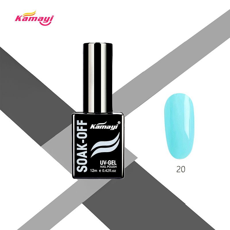 Výrobky na nehty Kamayi zdarma Vzorek Uv Gel Nail Polish Black Bottle 12ml Gel Polish