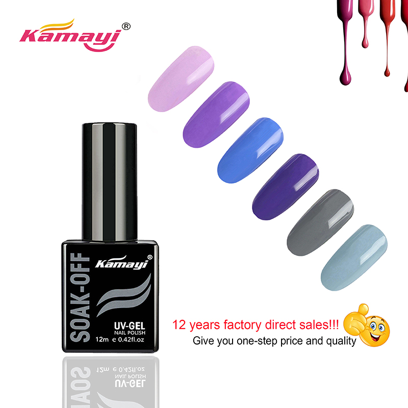 Kamayi Custom Private Label Nail Salon 72 Barvy Akrylový gel Nehty Namočte do polo Stálé Uv Gel Leštěte pro Velkoobchod