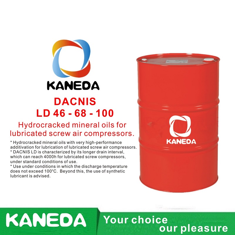 KANEDA DACNIS LD 32 - 46 - 68 Hydrokrakované minerální oleje pro mazané šroubové vzduchové kompresory.