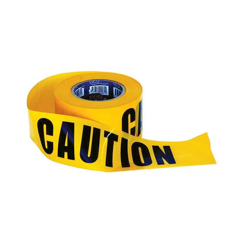 Pozor Páska Černá Žlutá Varování Nebezpečí Barricade Ribbon Tape