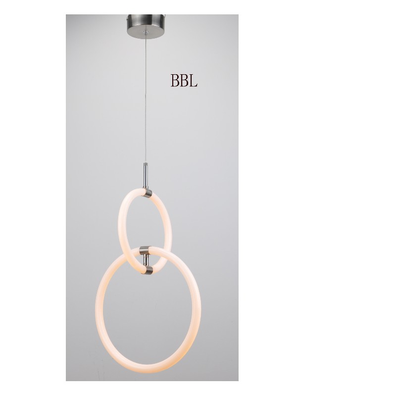 LED závěsná svítilna s otočným akrylovým kruhem