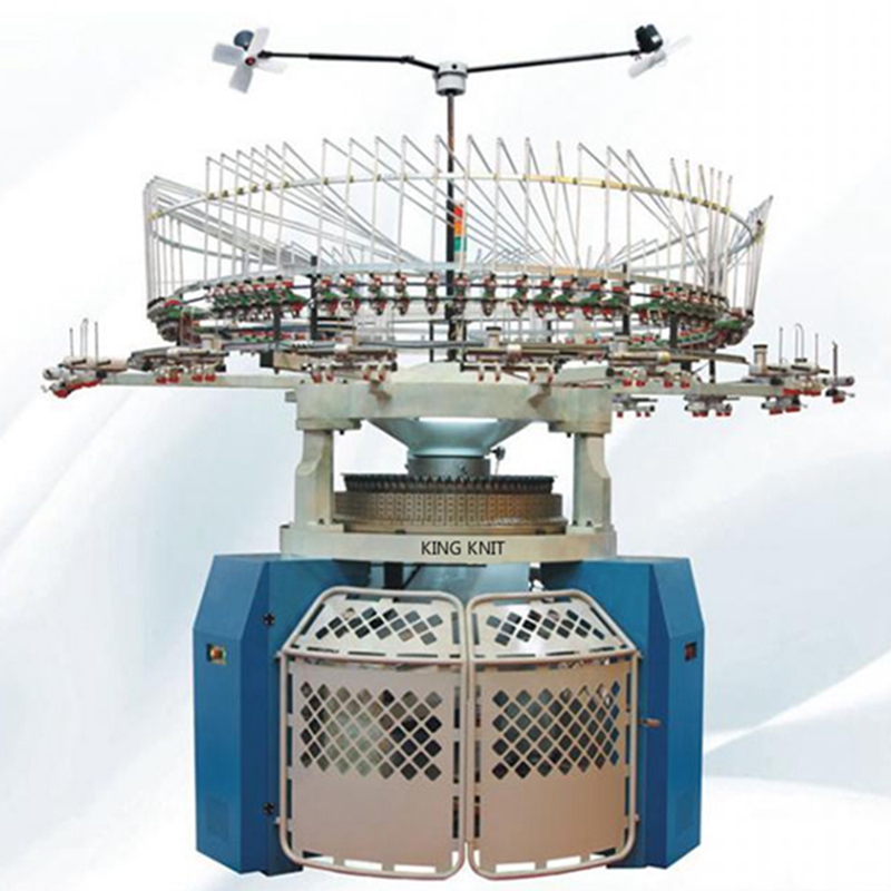 Dvoukanálový propletený počítačový kruhový pletací stroj