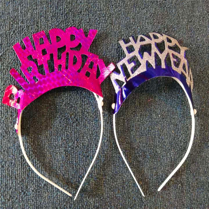 Happy New Years Party Oblíbená čelenka Tiara Nový Rok zdobení párty