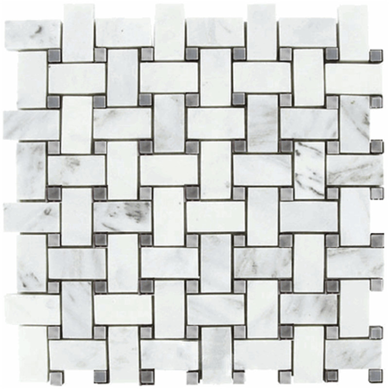 Bianco carrara white honed 3/4 penny rounds mozaikové dlaždice