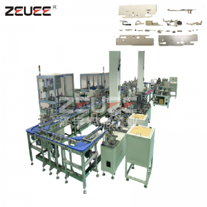 Okenní a dveřní příslušenství zámkový box automatický montážní stroj