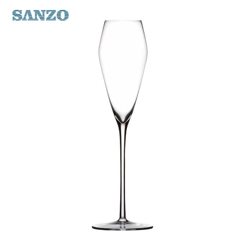 SANZO foukané šampaňské sklo ručně foukané šampaňské flétny plastová šampaňská flétna