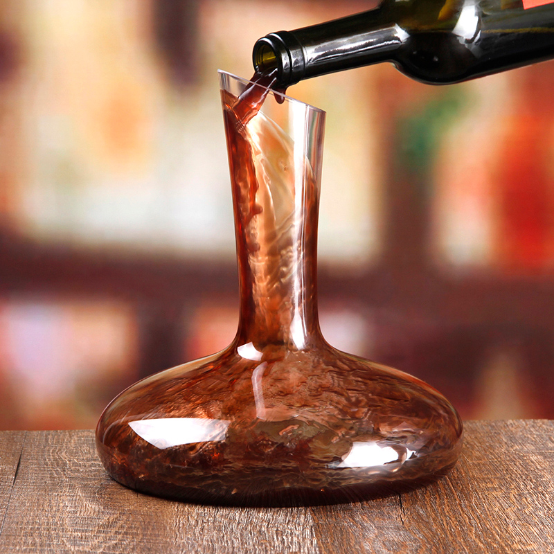 SANZO Vysoce kvalitní ručně foukané sklo / křišťálový materiál z čirého karafy na víno pro domácnost