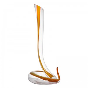 Sanzo Velkoobchod ručně vyráběného skla Výrobce jedinečného jednorázového karafy na červené víno \/ Flagon 1200ml \/ 40oz 900031