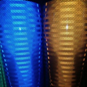 bezpečnostní páska reflexní pruh žlutá černá