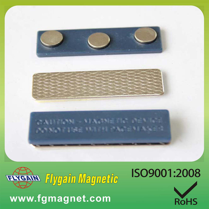 Levná cena na zakázku opakovaně použitelný kovový prázdný magnetický jmenovkový odznak