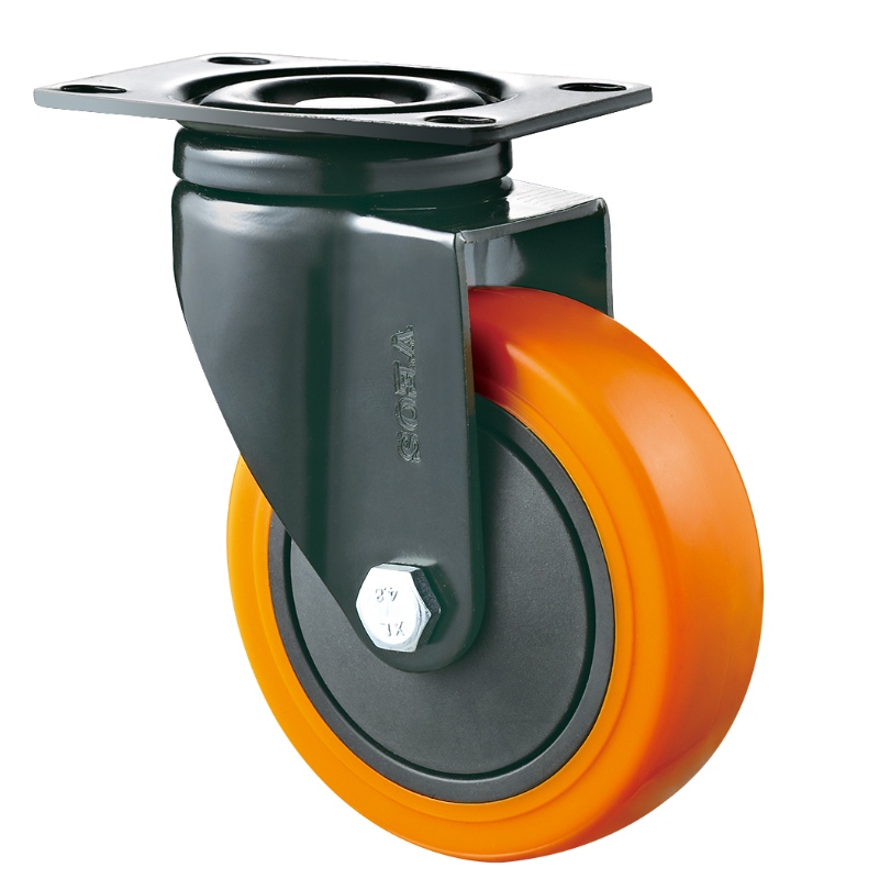 Středně velké - chromované pouzdro s kolečkem Orange TPE15