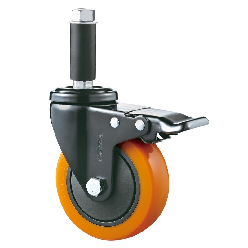 Středně velké - chromované pouzdro s kolečkem Orange TPE15