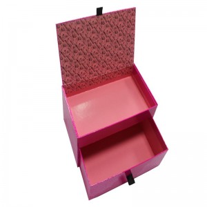 Profesionální vlastní typ krabičky Dvojitá zásuvka Dárková krabička Vysoce kvalitní