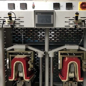 kožené sportovní boty vamp svrchní výroba nafukovací pata zadní část paty formovací tvarovací stroj