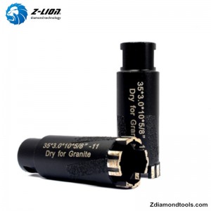 ZL-QH20 Vakuové pájené suché diamantové jádrové vrtáky pro žulu, beton