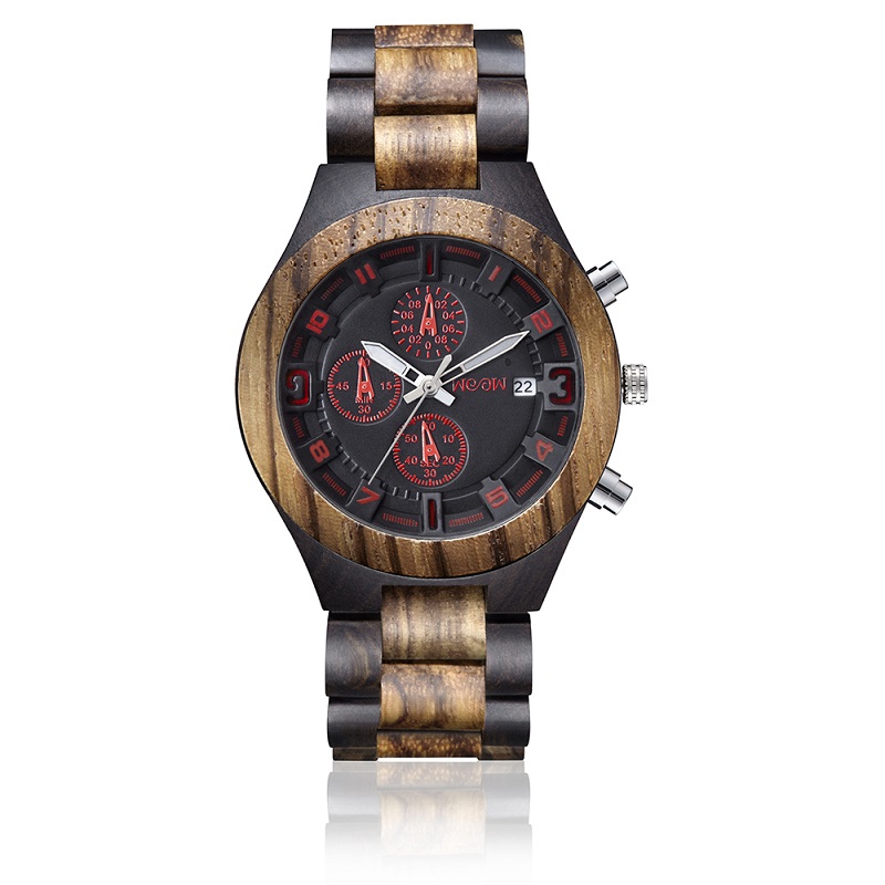 Nové produkty na míru Logo Náramkové hodinky pro muže Dřevěné hodinky Dřevěné