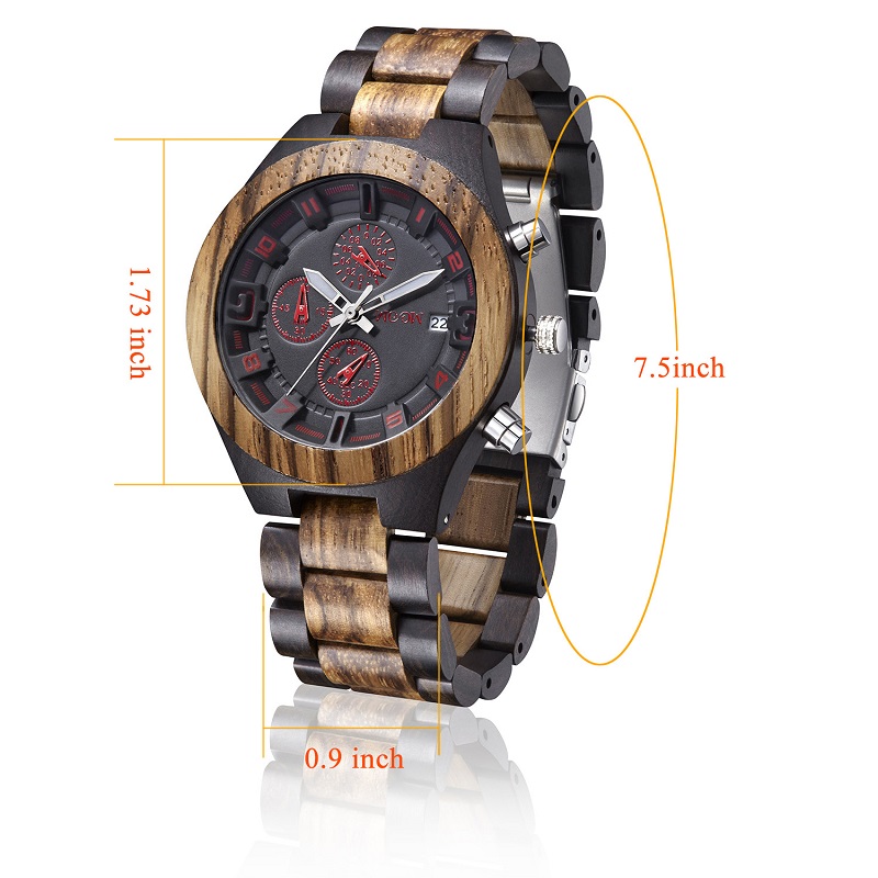 Nové produkty na míru Logo Náramkové hodinky pro muže Dřevěné hodinky Dřevěné