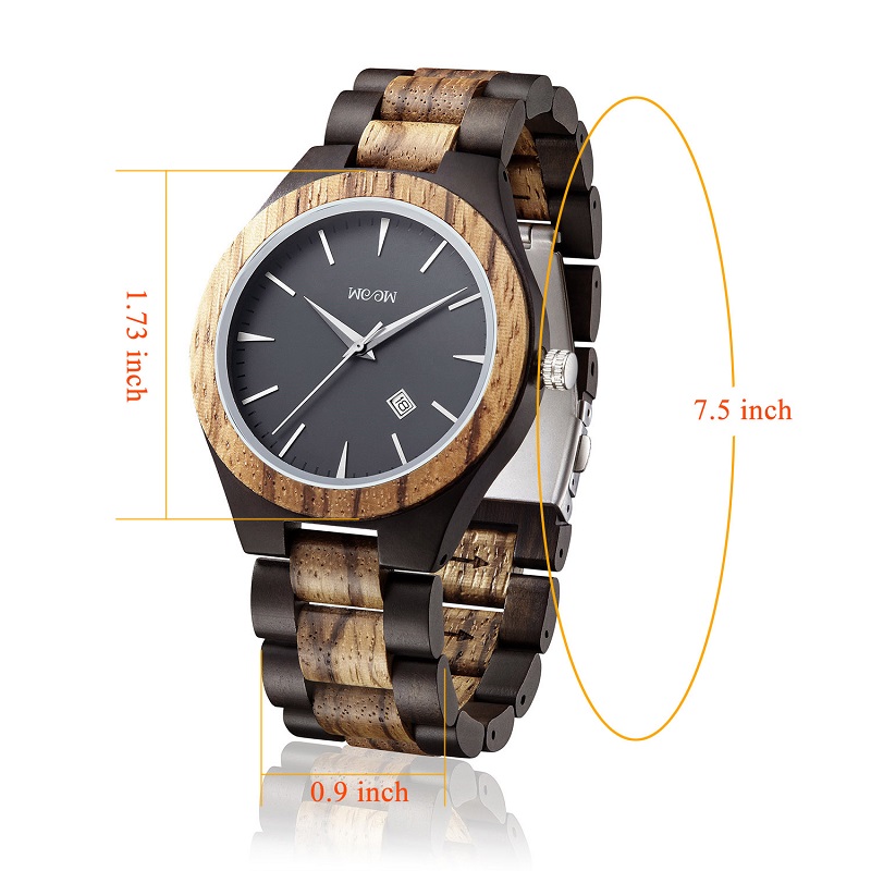 Dřevěné hodinky černé sandál dřevěné pánské dárek vinobraní 2019 modely vlastní logo
