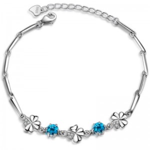 Safír ženy náramek krychlový náramek zirkony