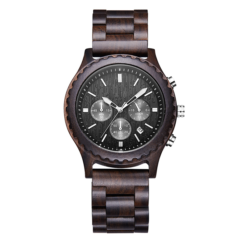 Luxusní dárky Módní dřevěné hodinky Muži příležitostné vojenské mužské hodiny